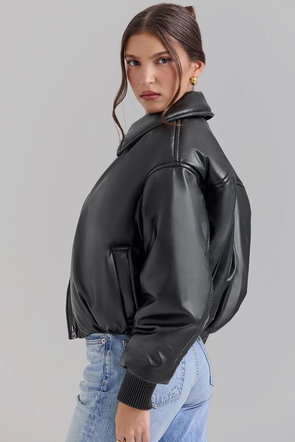 Blouson matelassé Nina noir