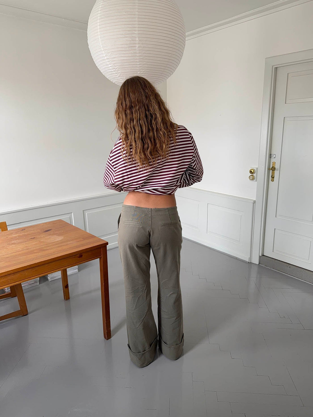 Khaki relaxed jeans