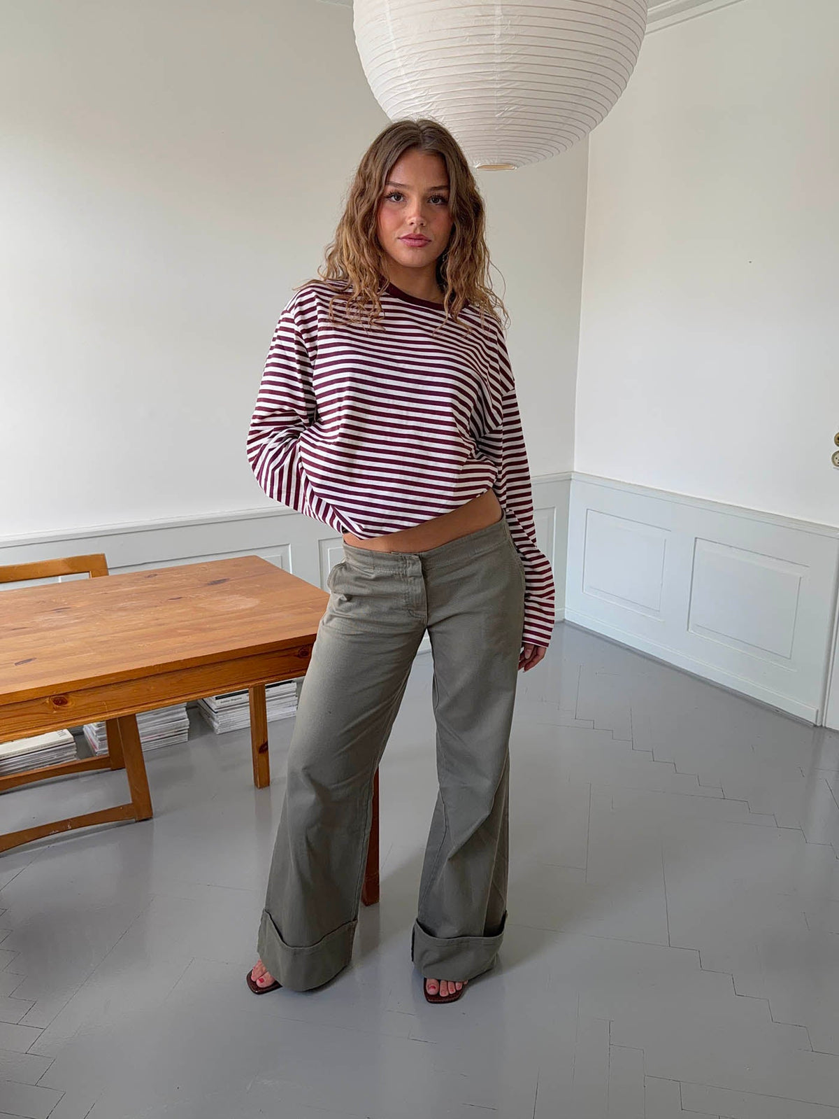 Khaki relaxed jeans