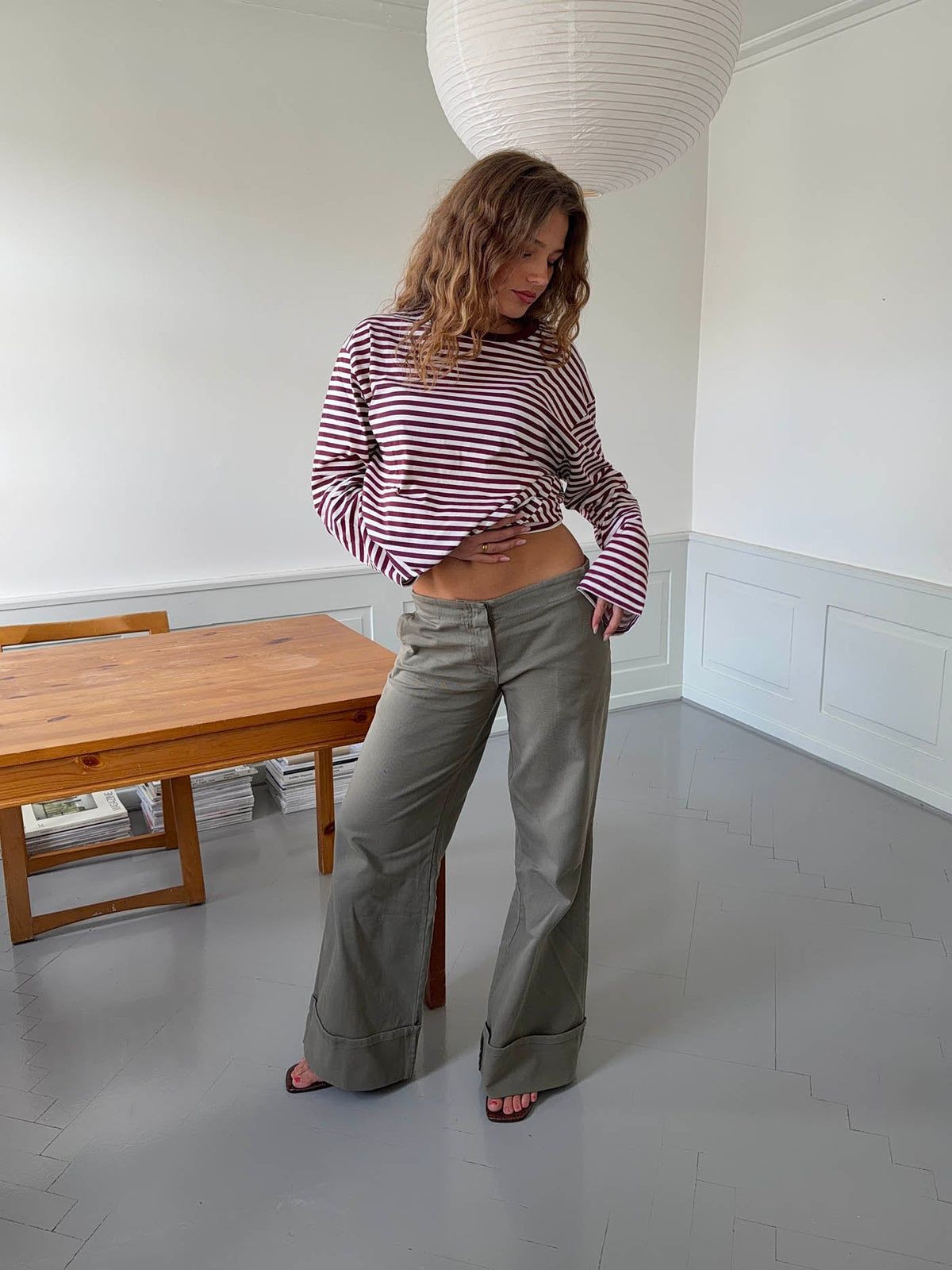 Khaki relaxed jeans